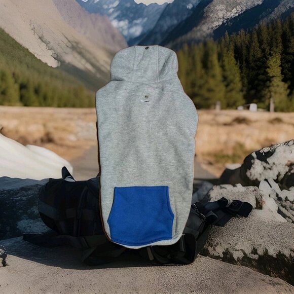 Bailey & Bella Dog Hoodie Jacket Size XL Gray Sweatshirt Plaid Lined - Picture 2 of 4